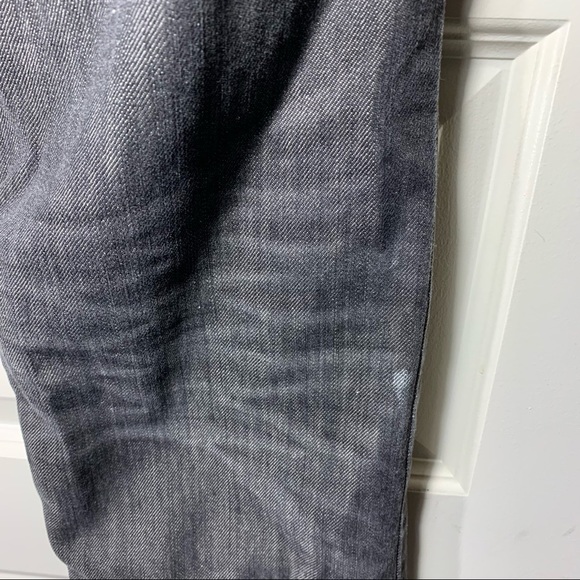 LEVI'S Vintage 523 Distressed Black Straight Fit Jeans Stone Wash Denim Sz 34x32 - Picture 9 of 11